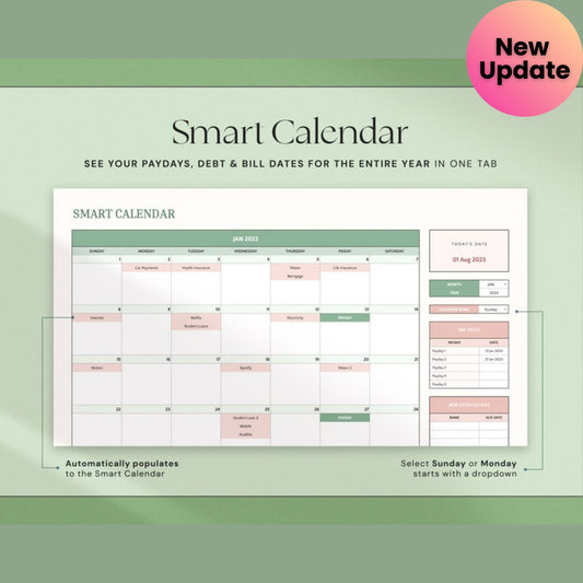 Annual Budget Spreadsheet | Excel & Google Sheets Monthly + Yearly Budget Planner | Personal Finance Tracker Template