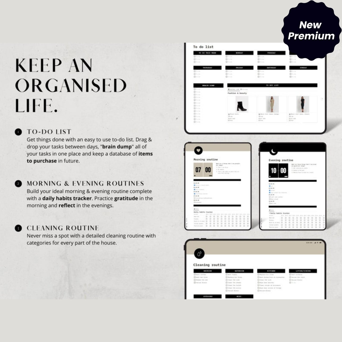 Notion Life Planner Template | All-in-One Dashboard for Fitness, Nutrition, Goals, Routine, Finances & More