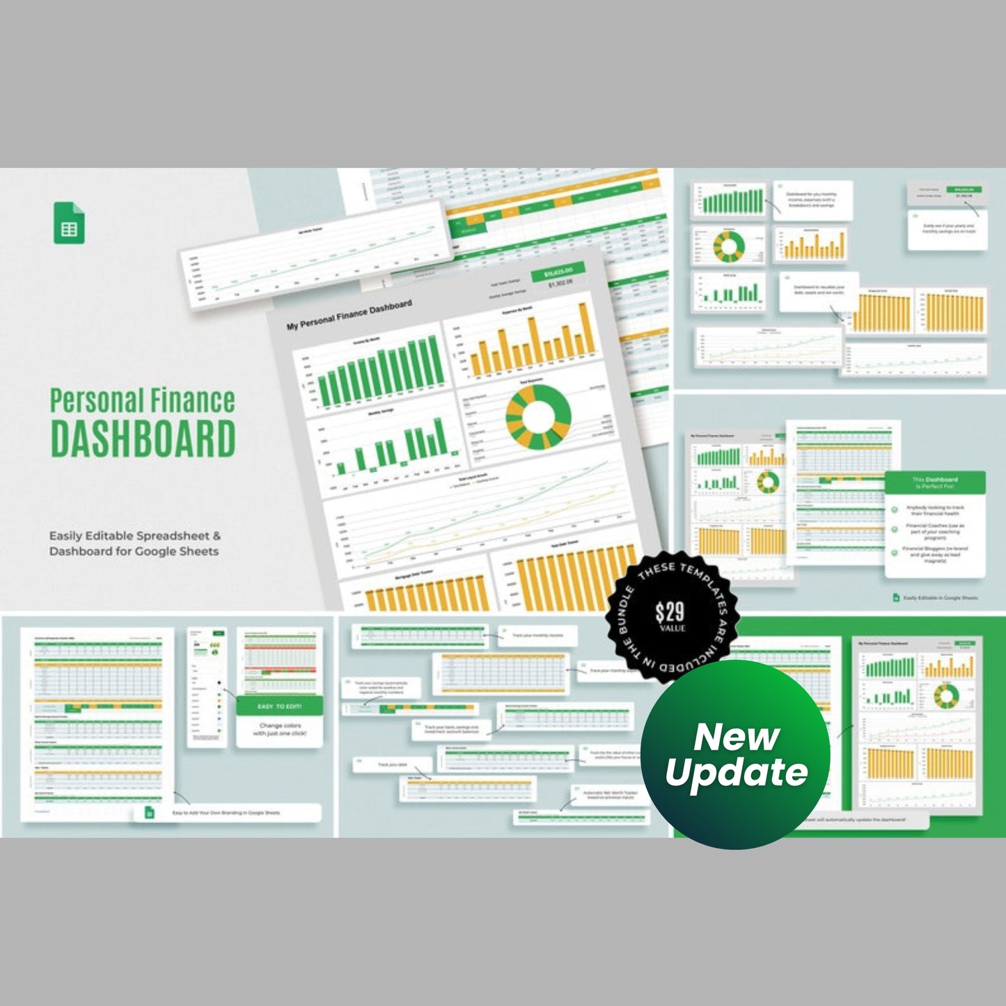650+ Financial Coaching Canva Templates Bundle | Financial Freedom Digital Course, Workbooks & Social Media Templates | With Real Content