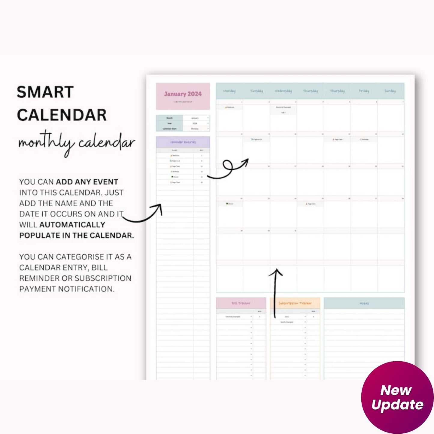 2.0 Ultimate Monthly Budget Google Sheet Spreadsheet | Weekly & Annual Finance Planner | Debt Snowball Tracker | Smart Calendar