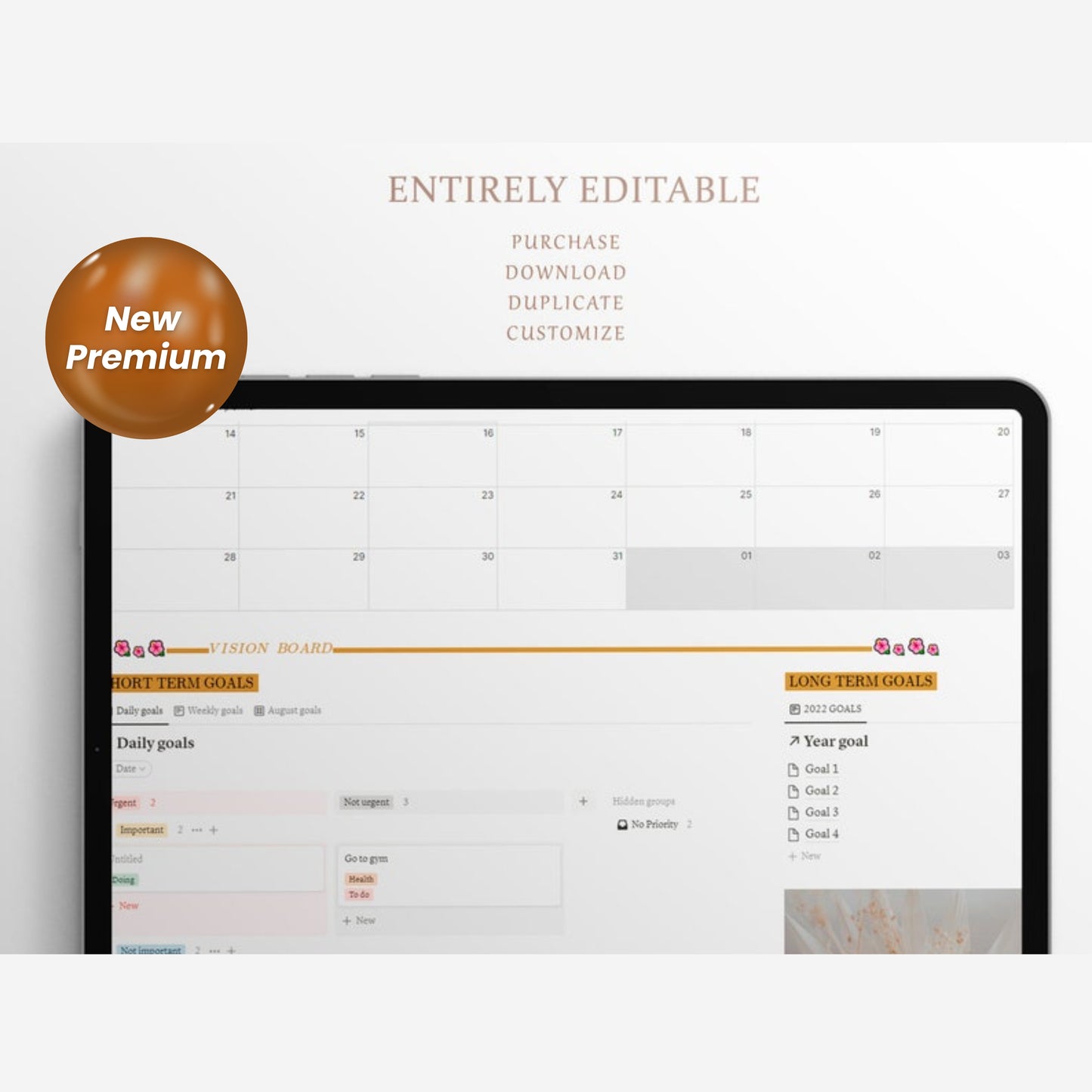 GTD Notion Life Template Planner | Daily, Weekly, Monthly Notion Planner | Personal Dashboard, Habit Tracker, Task Manager
