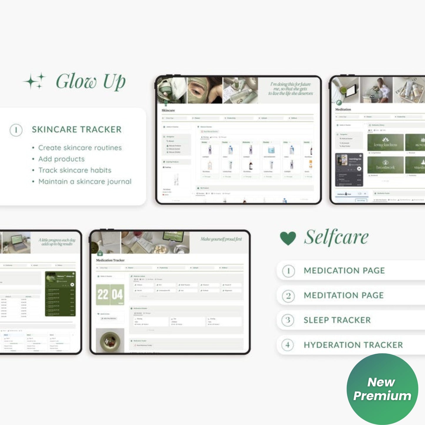 2025 Notion Life Planner Template | That Girl Matcha Aesthetic | Minimalist ADHD-Friendly All-in-One Digital Dashboard