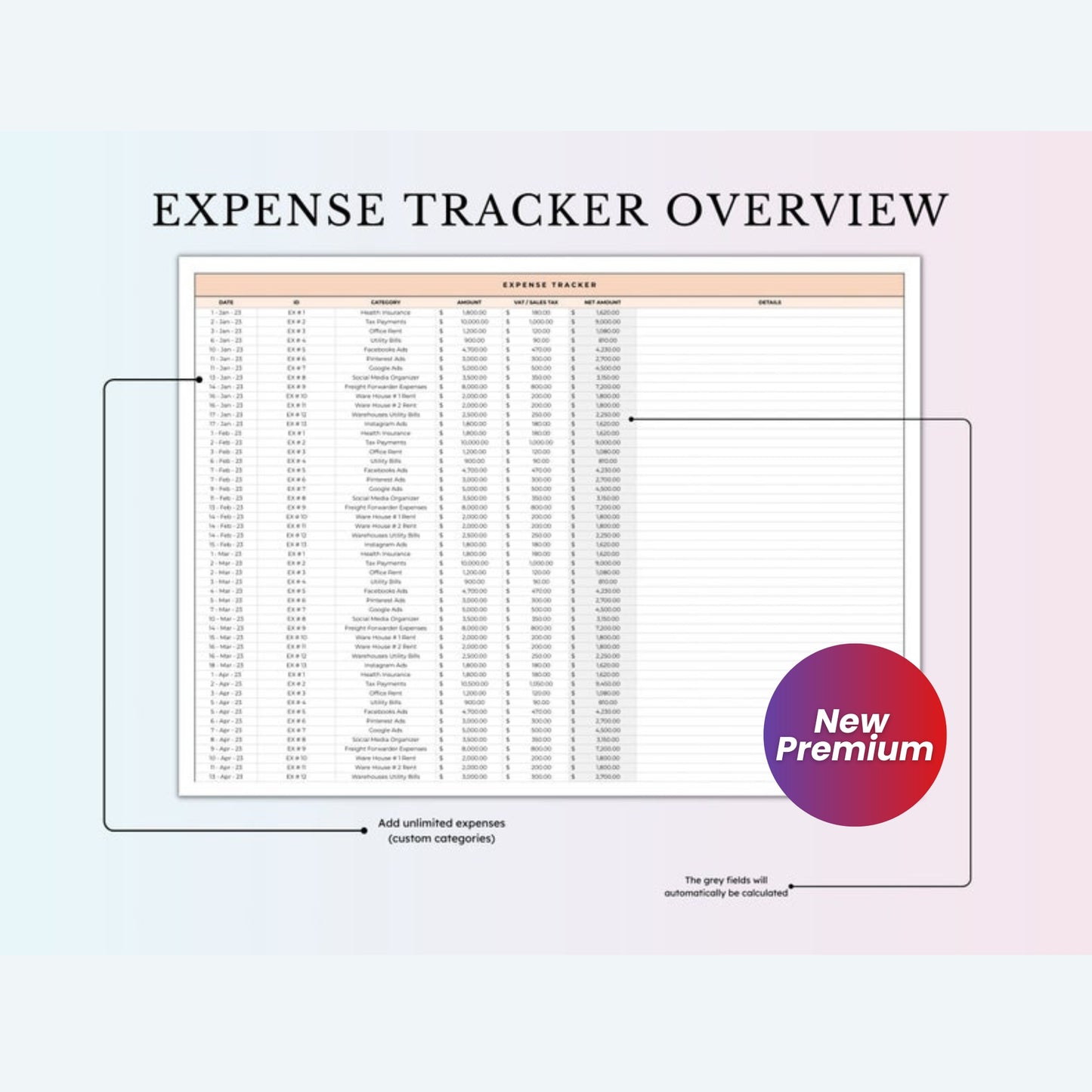 Small Business Bookkeeping Template | Easy Income & Expense Tracker | Tax Planner & Profit Calculator | Google Sheets