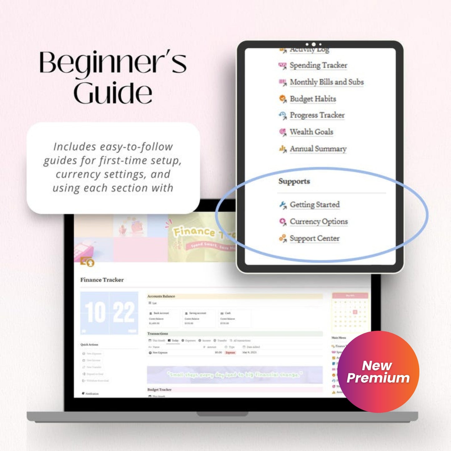 Personal Finance Notion Template | Budget Tracker & Expense Log | All-in-One Financial Planning Dashboard