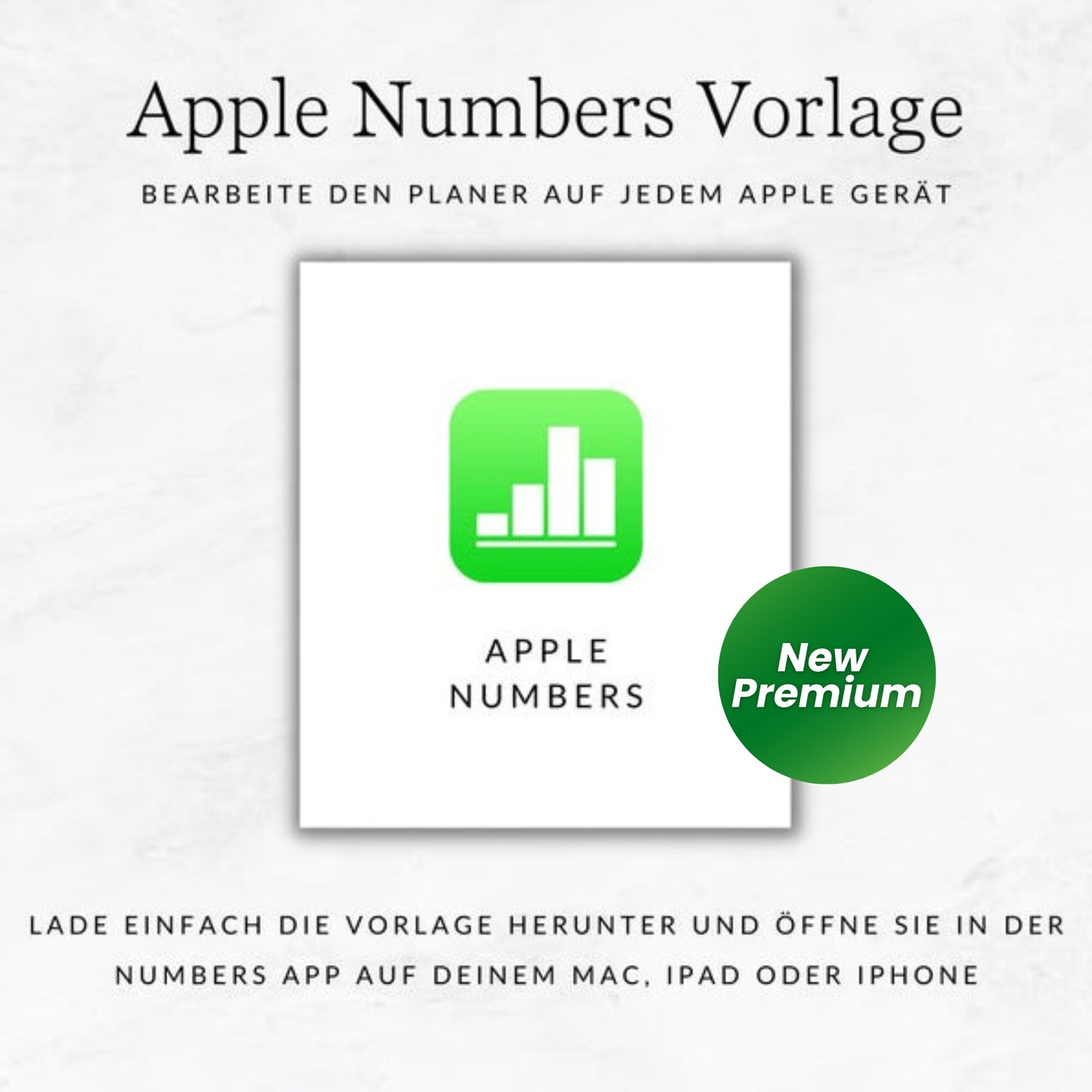 Habit Tracker iPad – GERMAN | Apple Numbers Spreadsheet | Digital Goal & Routine Planner for iOS & Mac
