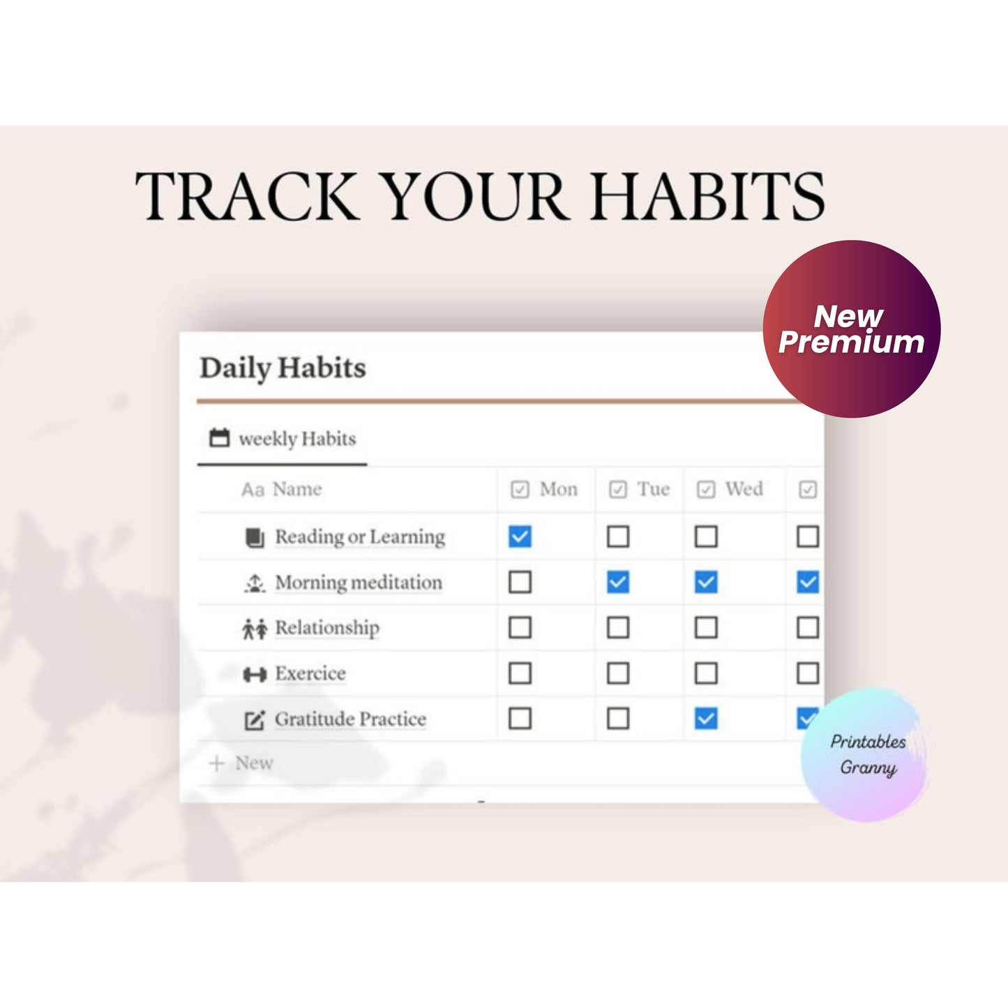 Notion Life Planner Dashboard | Aesthetic All-in-One Notion Planner | Editable Digital Template