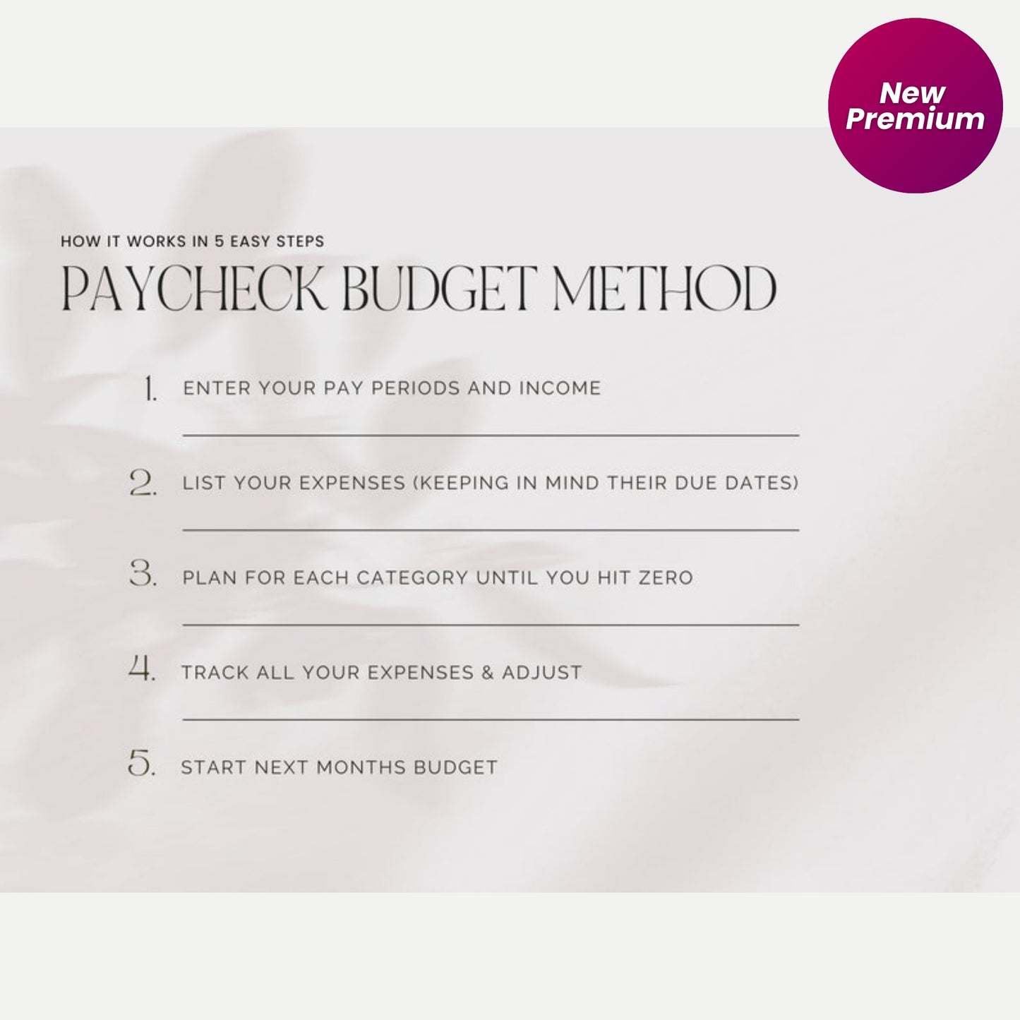 Paycheck Budget Spreadsheet Template for Google Sheets – Monthly Budget, Weekly Spending Tracker, Budget by Paycheck – Green LD018