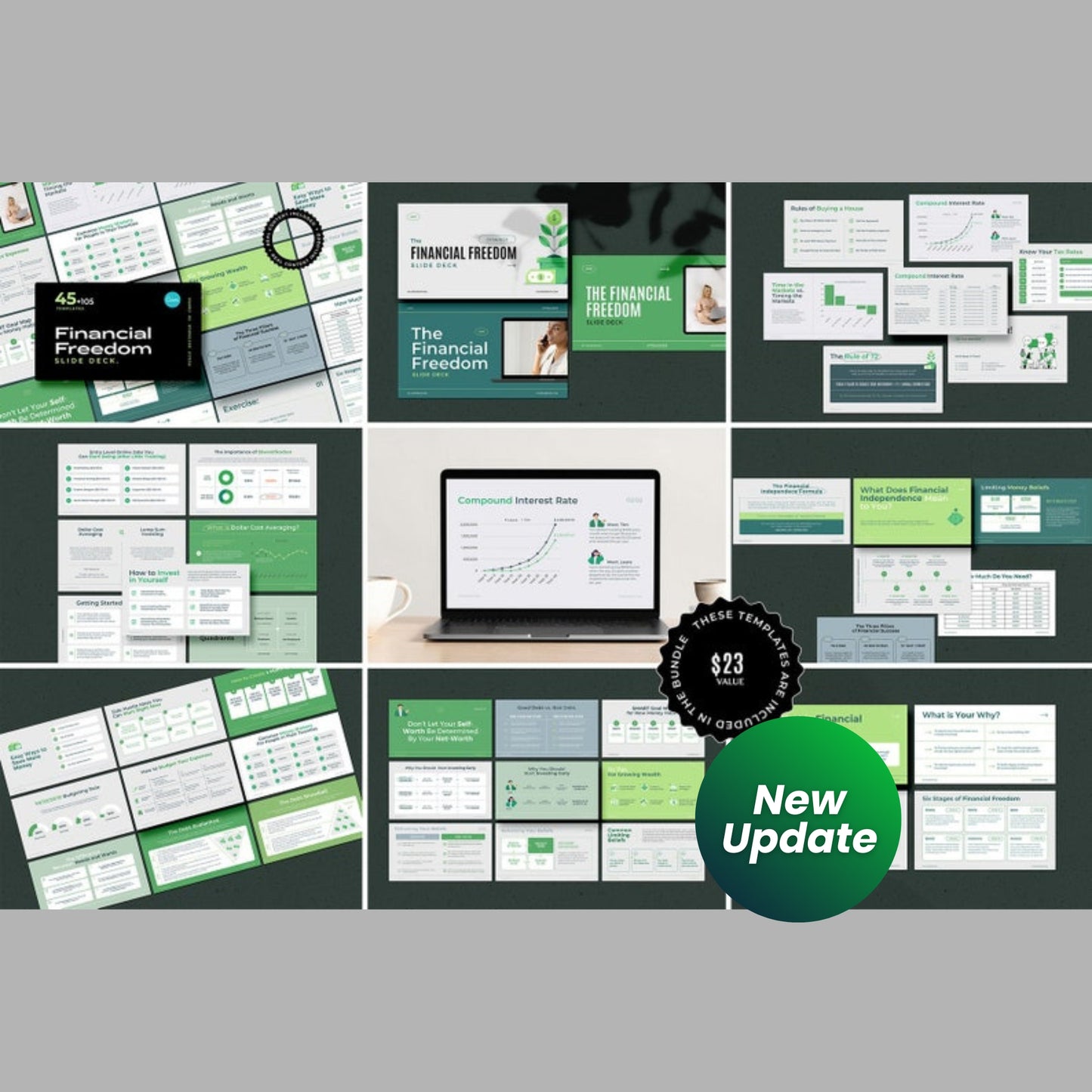 650+ Financial Coaching Canva Templates Bundle | Financial Freedom Digital Course, Workbooks & Social Media Templates | With Real Content