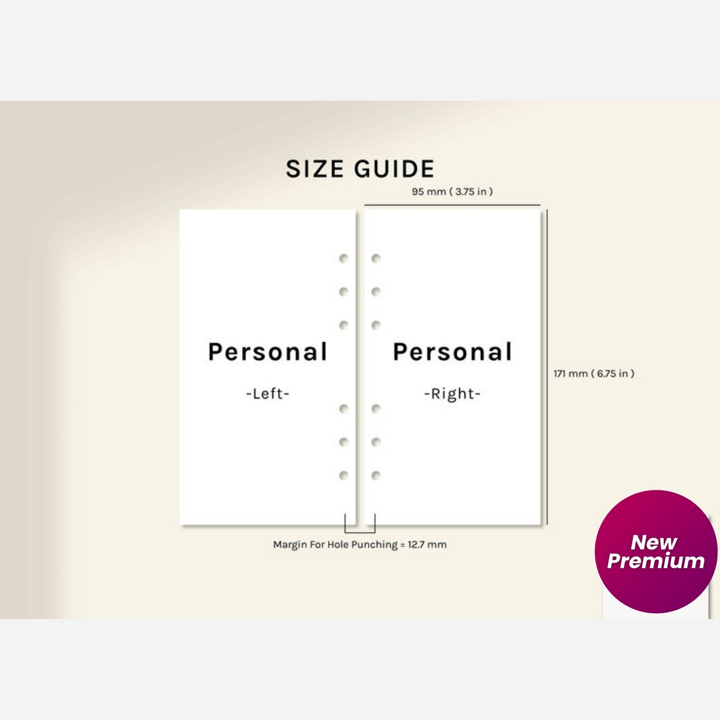 Income Tracker | Personal Size Printable Planner Inserts | Money Log Template | Financial Planning PDF | Income Overview Digital Download