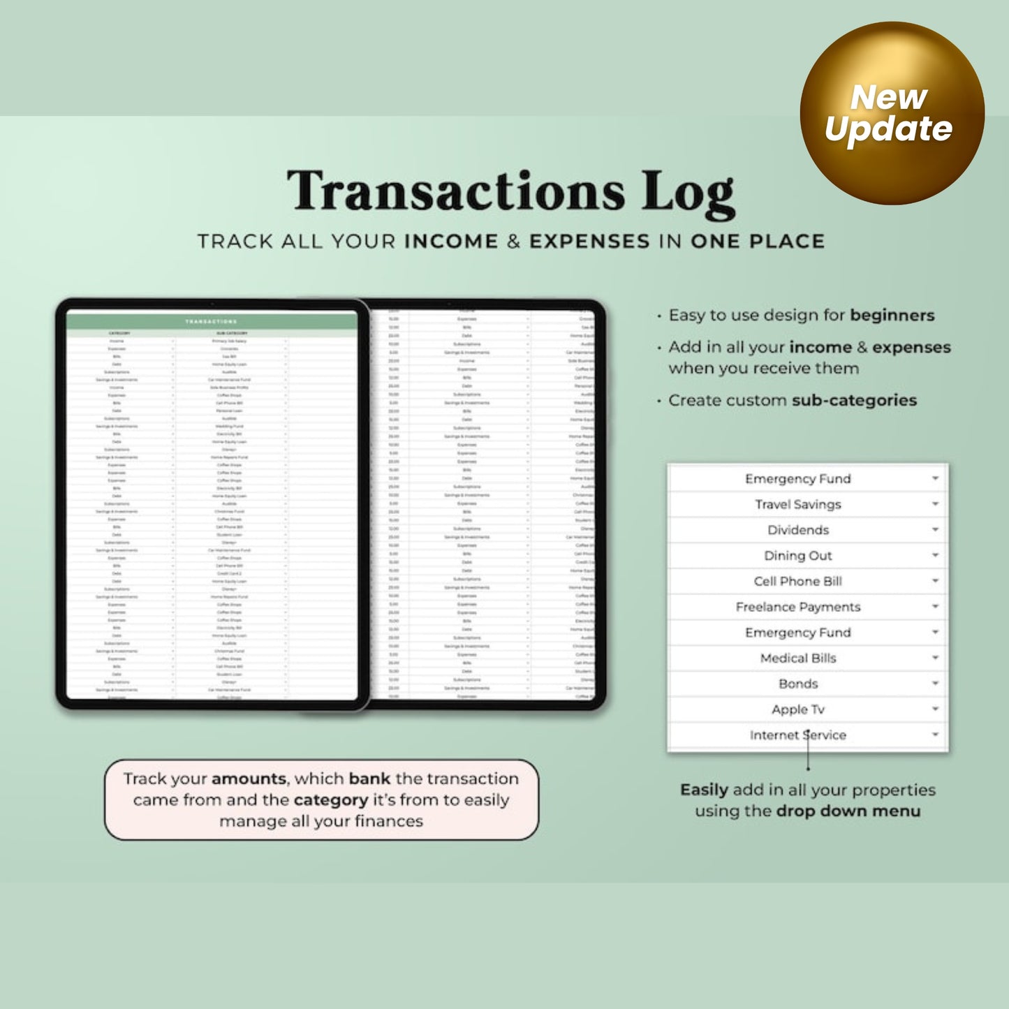 Budget By Paycheck Google Sheets & Excel Spreadsheet | Monthly Budget Template | Paycheck Budget Planner | Debt Tracker | Financial Planner