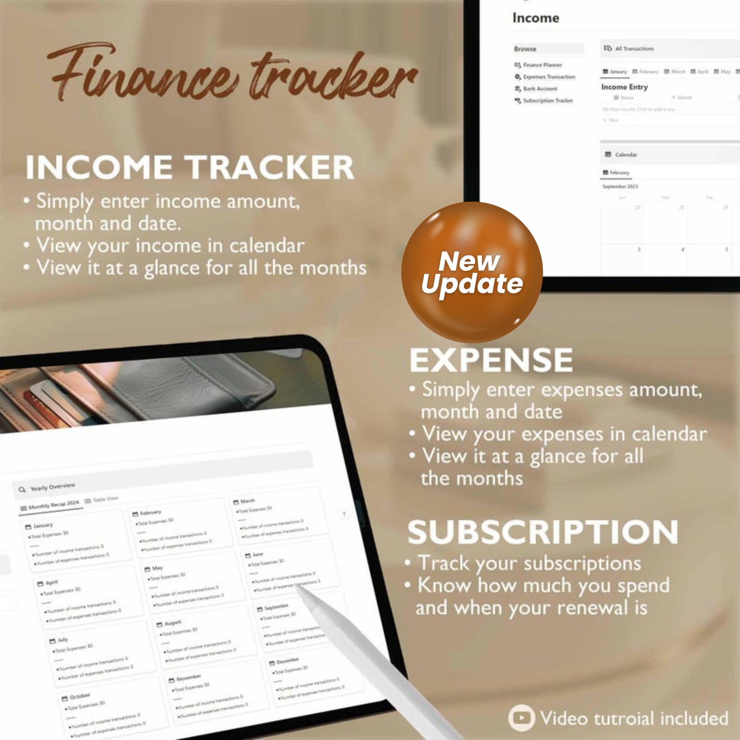2025 Notion Life Planner | All-In-One Aesthetic Notion Dashboard Template | Ultimate Digital Organizer