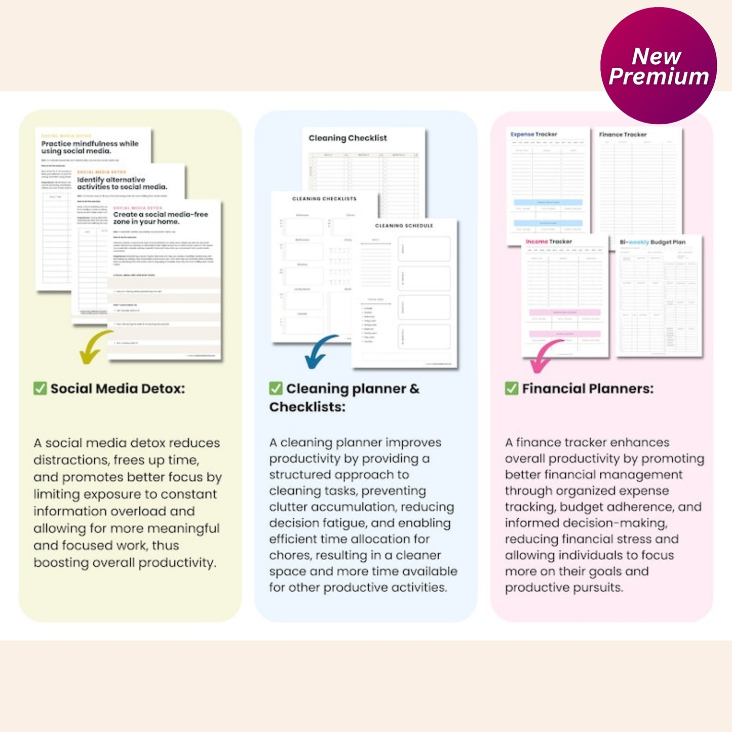 2025 Daily Productivity & Goal Planner | ADHD Schedule, Finance & Self-Care Organizer | Printable & Digital Download