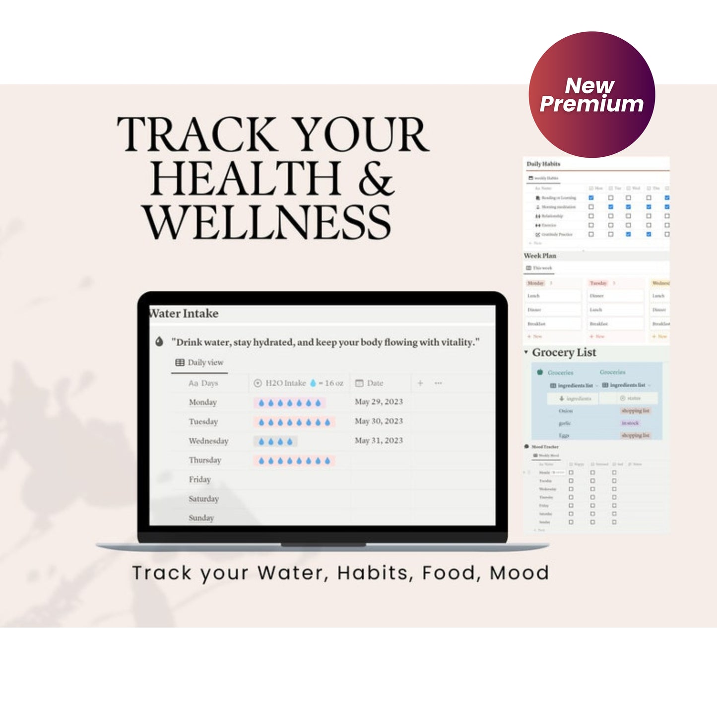 Notion Life Planner Dashboard | Aesthetic All-in-One Notion Planner | Editable Digital Template