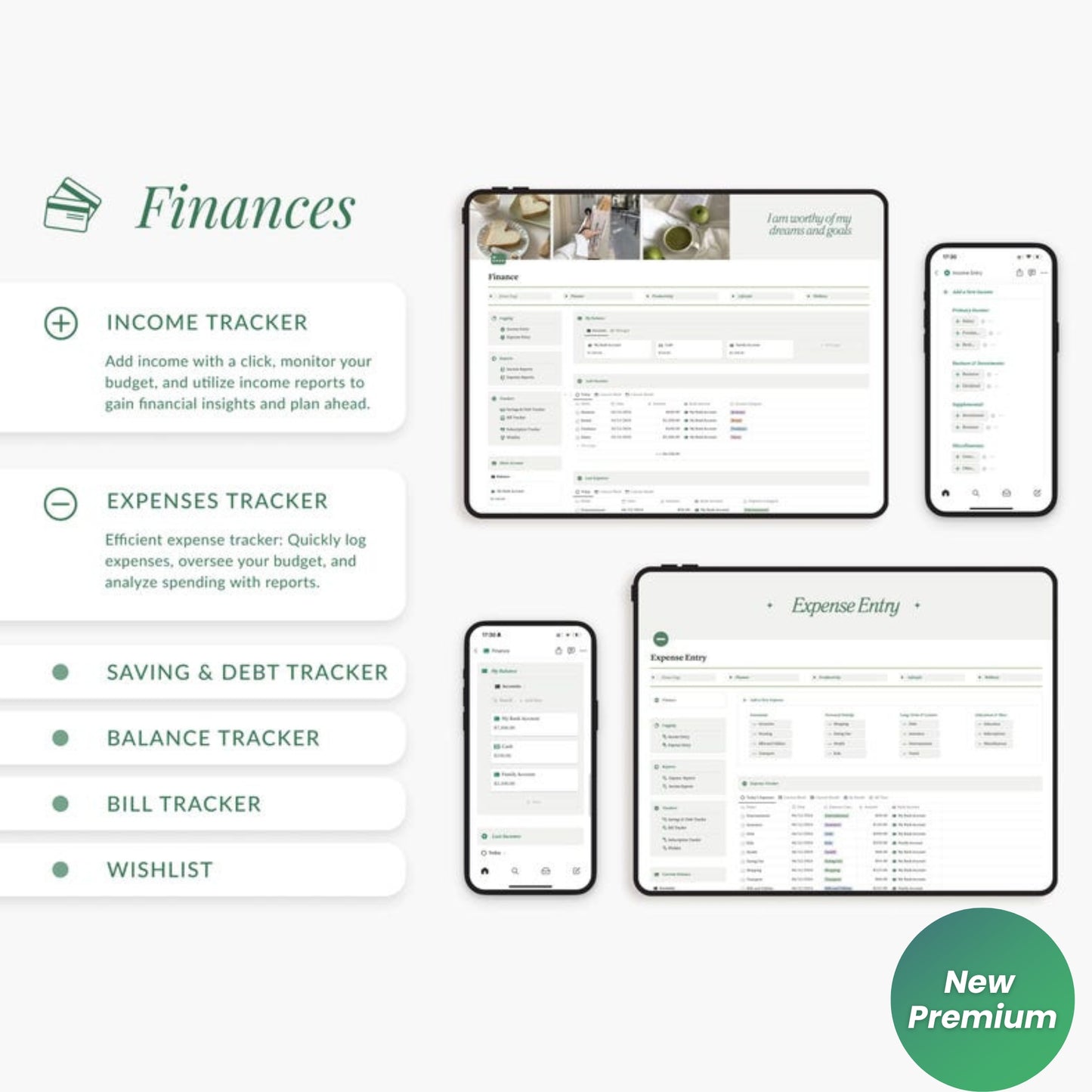 2025 Notion Life Planner Template | That Girl Matcha Aesthetic | Minimalist ADHD-Friendly All-in-One Digital Dashboard