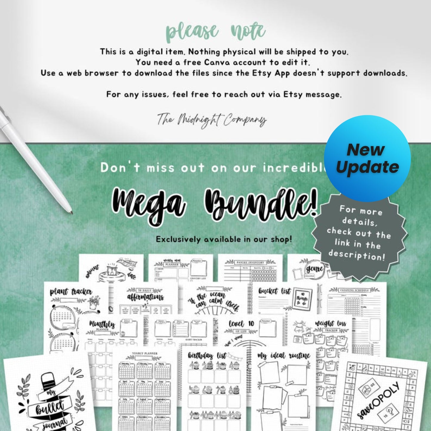 Printable Finance Trackers Bundle | Budget Planner Binder | Editable Finance Planner Inserts | Expense Log | Savings Games | Bujo Templates