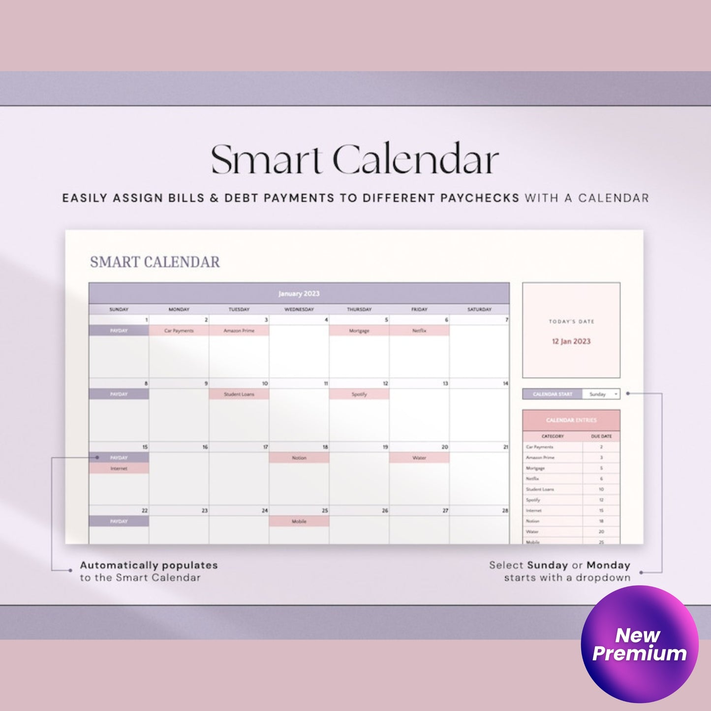 Excel Paycheck Budget Spreadsheet | Google Sheets Budget Template | Weekly & Biweekly Paycheck Planner | Personal Budget Finance Tracker