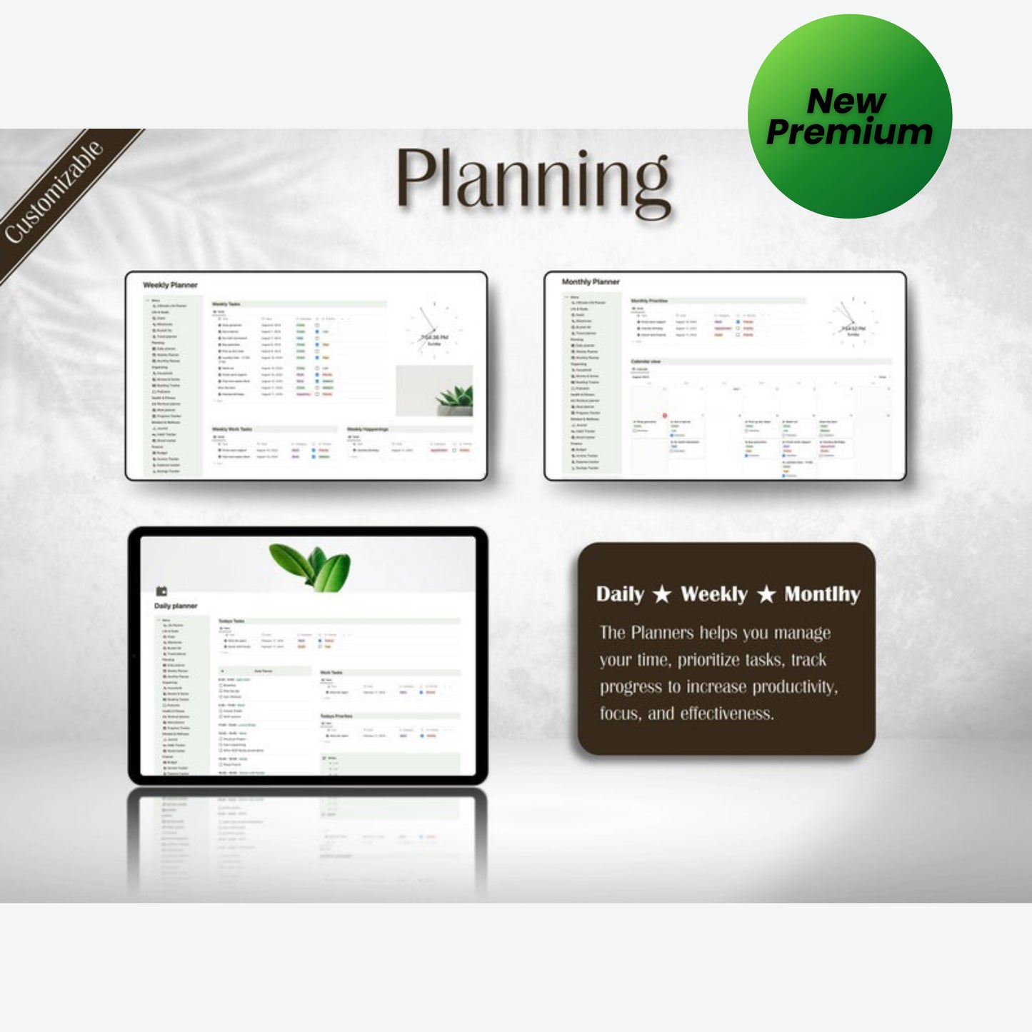 Ultimate Notion Life Planner | Aesthetic All-In-One Notion Template | ADHD-Friendly Digital Notion Planner