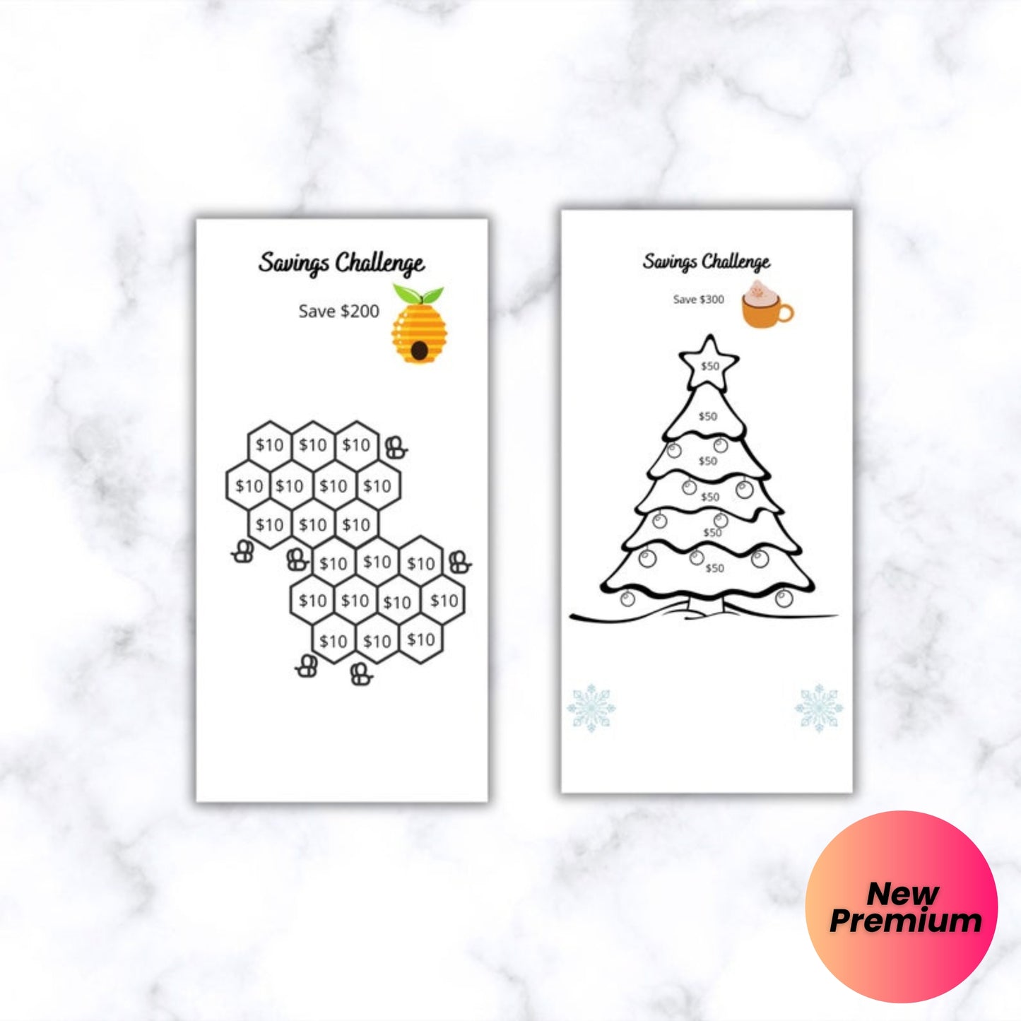 Mini Budget Challenge | ADHD Friendly Savings Goal Tracker | A6 Cash Envelope Inserts | Sinking Fund Tracker | Budget Binder Printables | Digital Download
