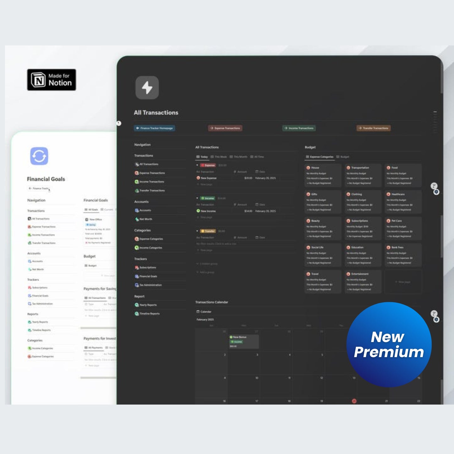 Notion Finance Tracker Template 2025 | Budget Planner, Expense Log, Income & Debt Tracker | All-in-One Personal Finance Dashboard
