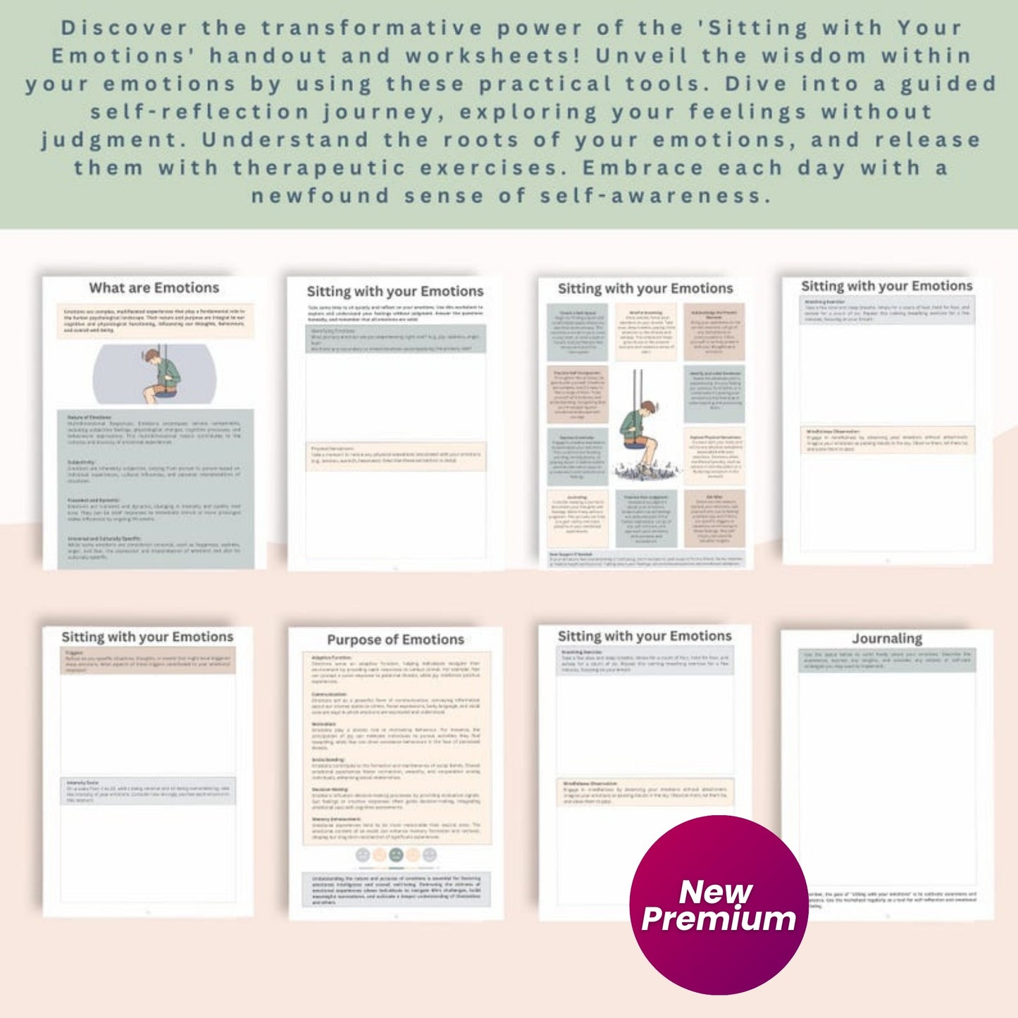ADHD Executive Functioning Bundle | 400+ Pages Therapy Worksheets & 120 Cards | Coping Skills, Time Management, Emotional Regulation | Teens & Adults
