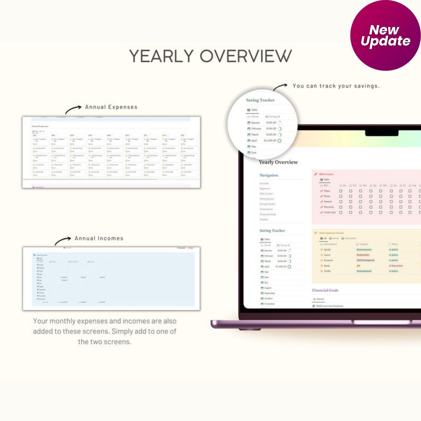 Notion Template Personal Finance Tracker | Budget, Income & Expense Tracker | Notion Finance Planner | Digital Download