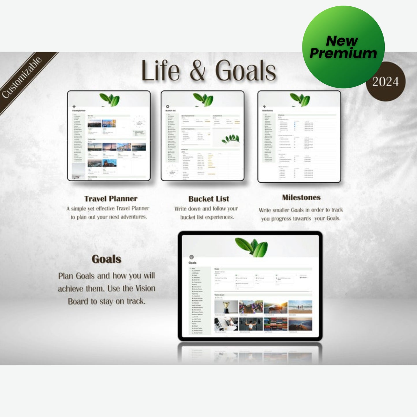 Ultimate Notion Life Planner | Aesthetic All-In-One Notion Template | ADHD-Friendly Digital Notion Planner