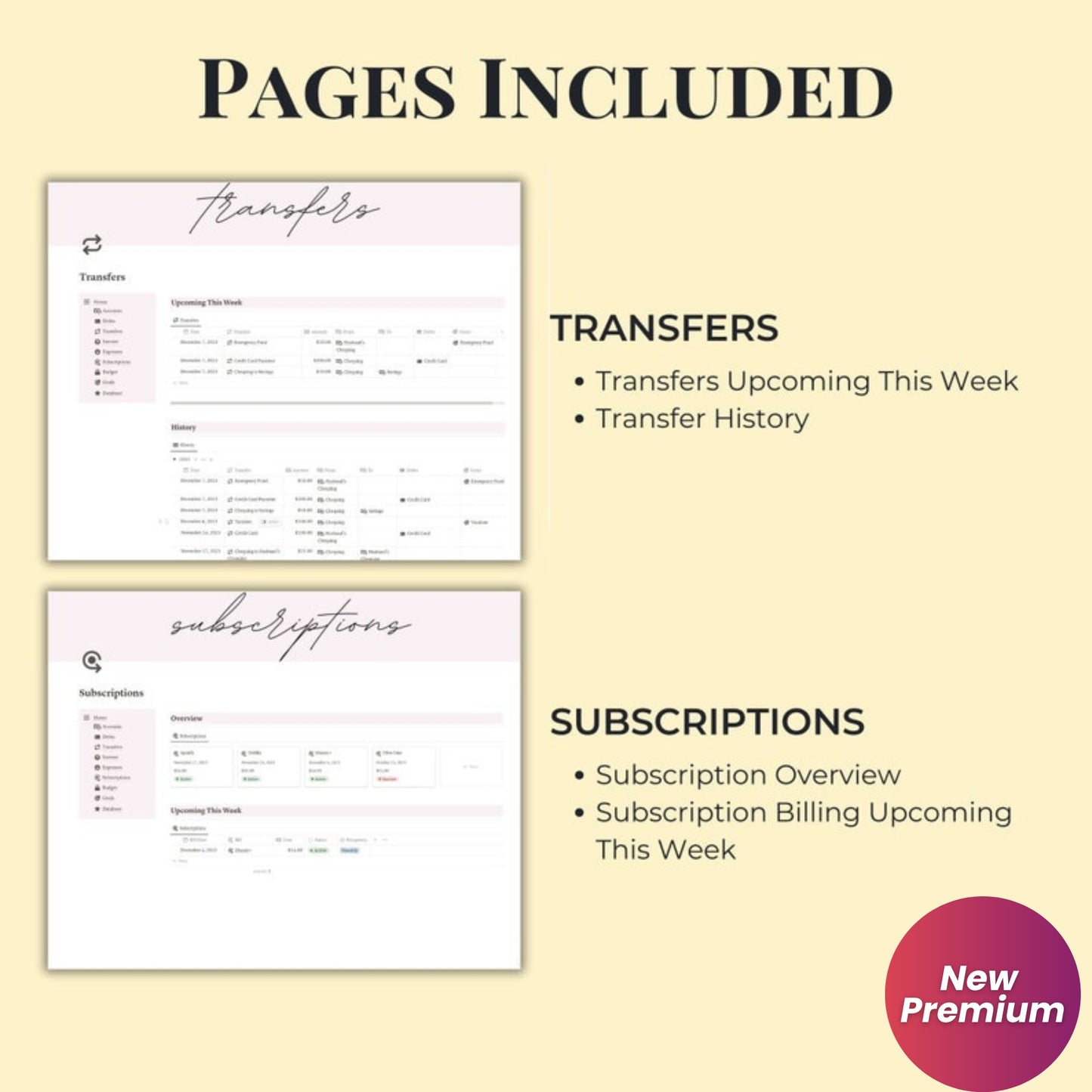 Notion Budget Tracker Template | Digital Finance Planner for Personal, Couple & Household Expenses