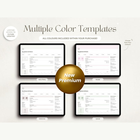 Ultimate Notion Life Planner | 2024 Notion Dashboard | Aesthetic All-in-One Notion Template | ADHD-Friendly Notion Budget & Calendar