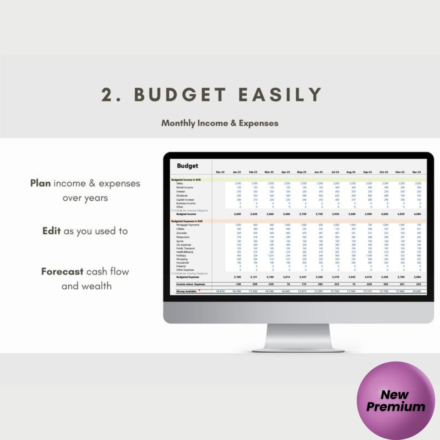 MY CASH FLOW | Excel + Google Sheets | Personal Finance Tracker | Monthly & Annual Budget Spreadsheet