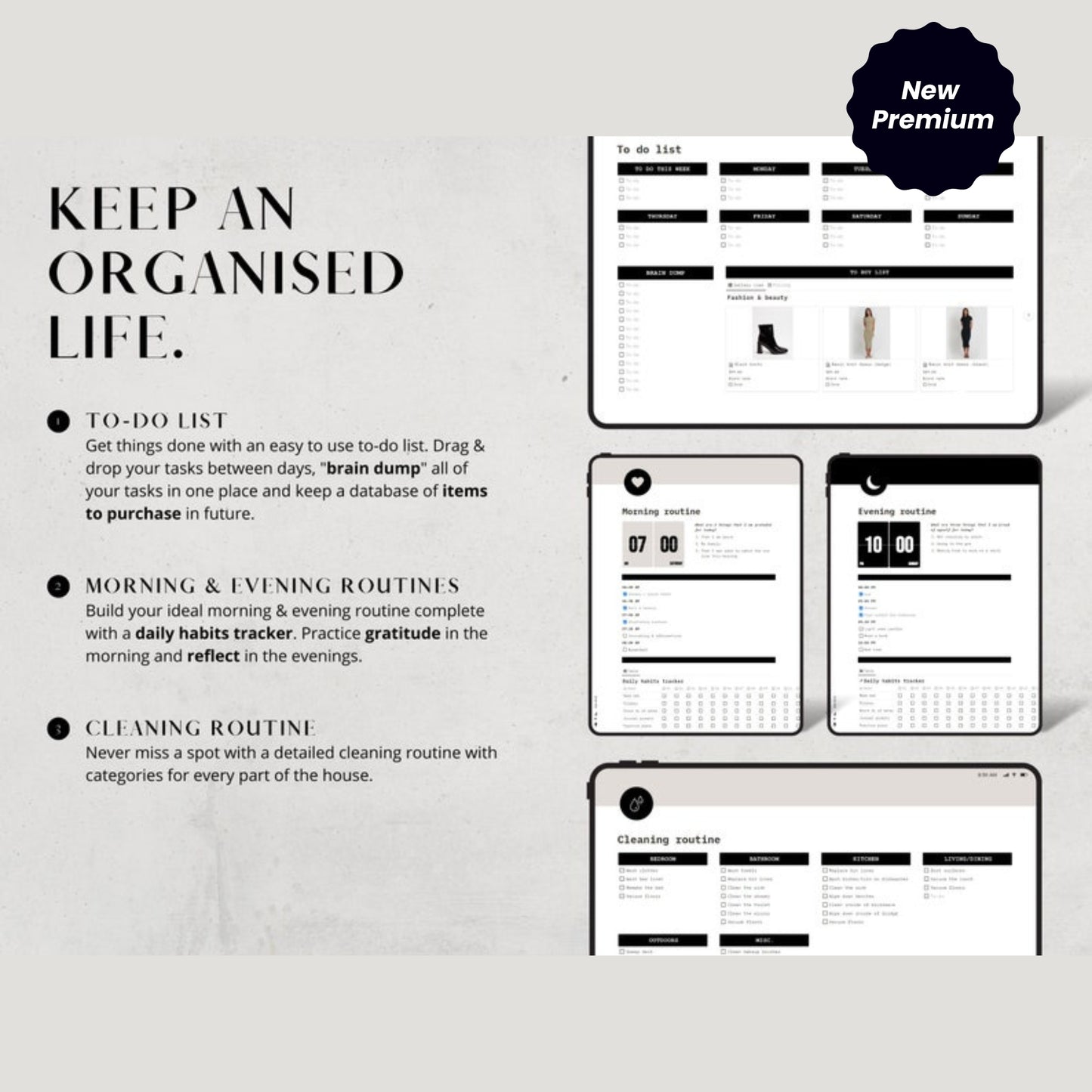Notion Life Planner Template – All-in-One Dashboard for Fitness, Nutrition, Finance & Routines