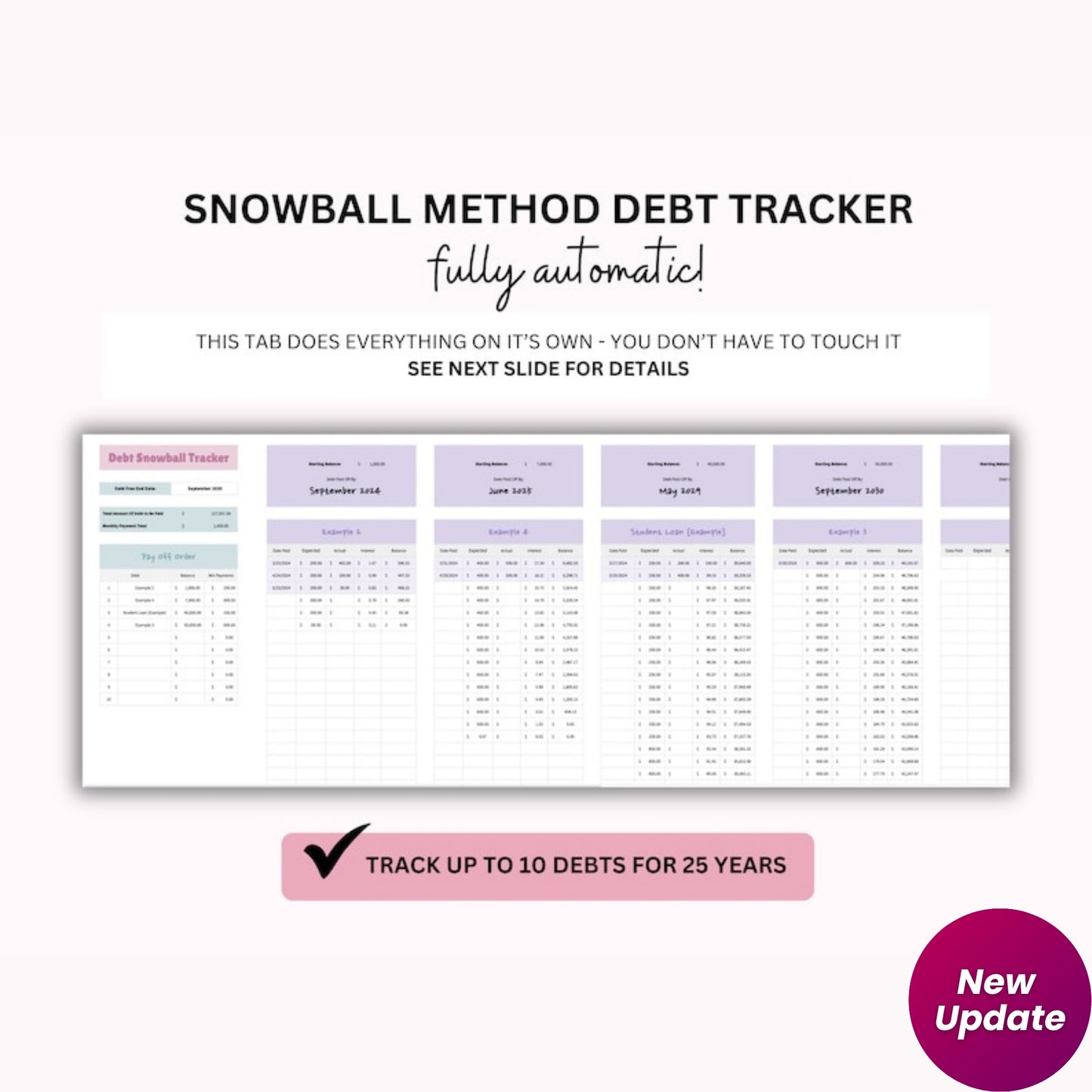 2.0 Ultimate Monthly Budget Google Sheet Spreadsheet | Weekly & Annual Finance Planner | Debt Snowball Tracker | Smart Calendar