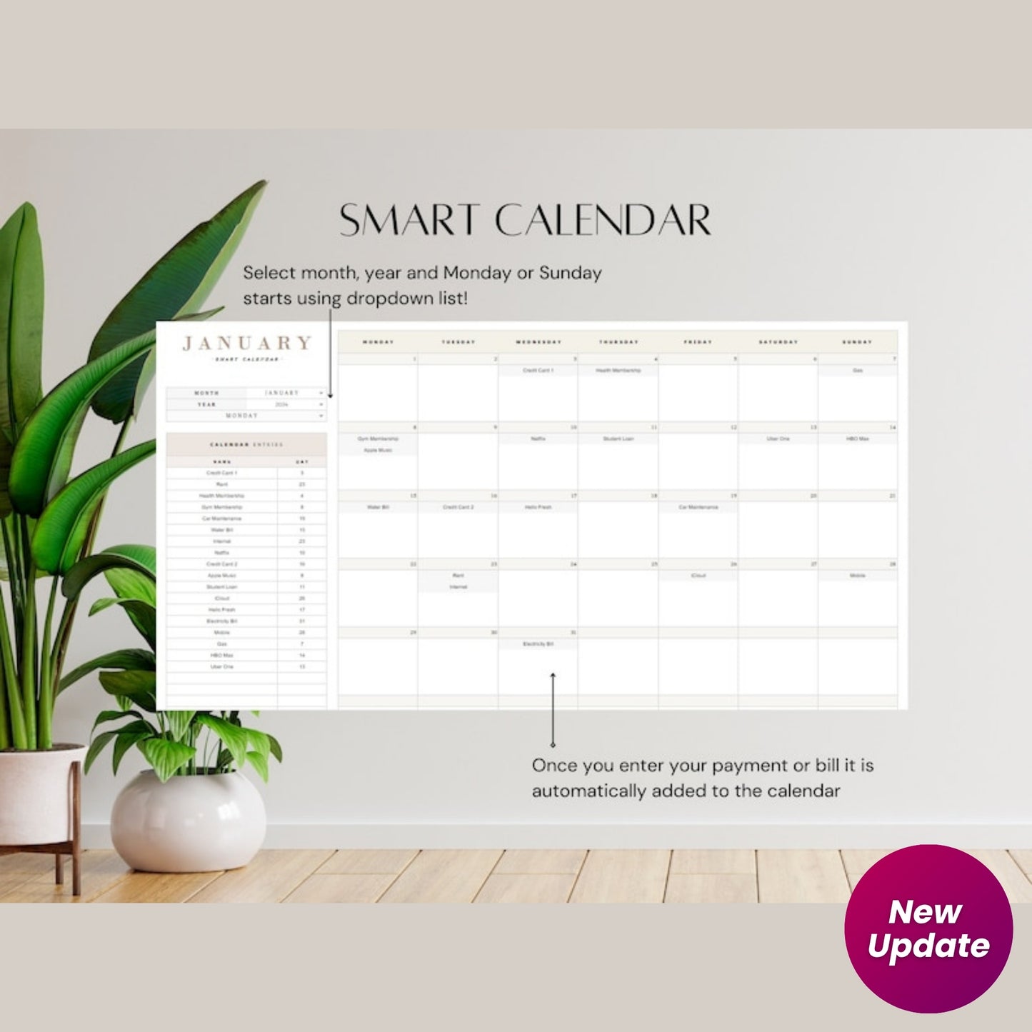 Paycheck Budget Spreadsheet Google Sheets Template | Monthly, Weekly, Biweekly & Semi-Monthly Budget Planner | Income, Expenses & Subscription Tracker