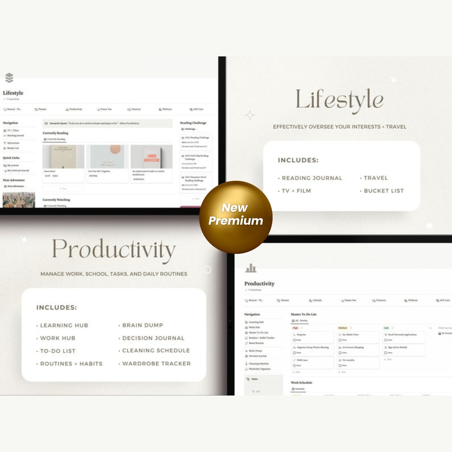 Ultimate Notion Life Planner | 2024 Notion Dashboard | Aesthetic All-in-One Notion Template | ADHD-Friendly Notion Budget & Calendar