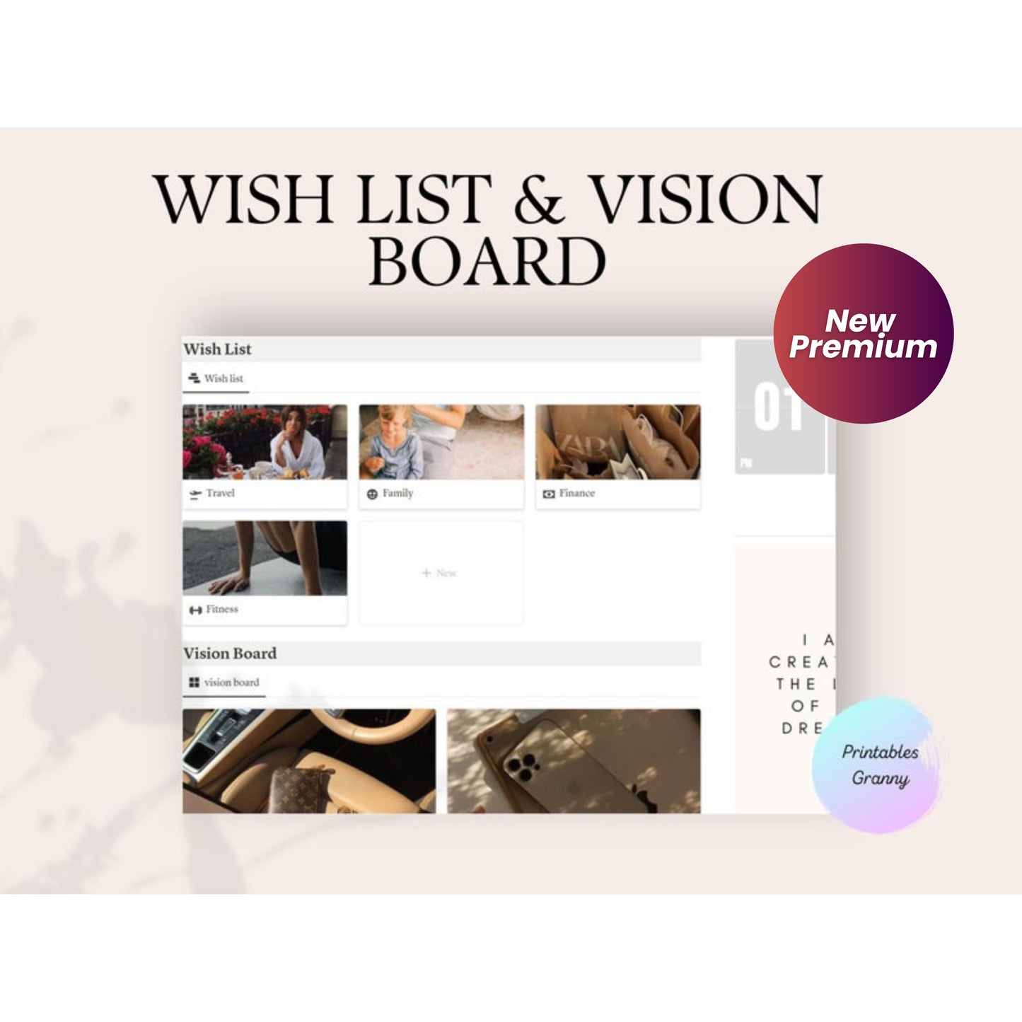 Notion Life Planner Dashboard | Aesthetic All-in-One Notion Planner | Editable Digital Template