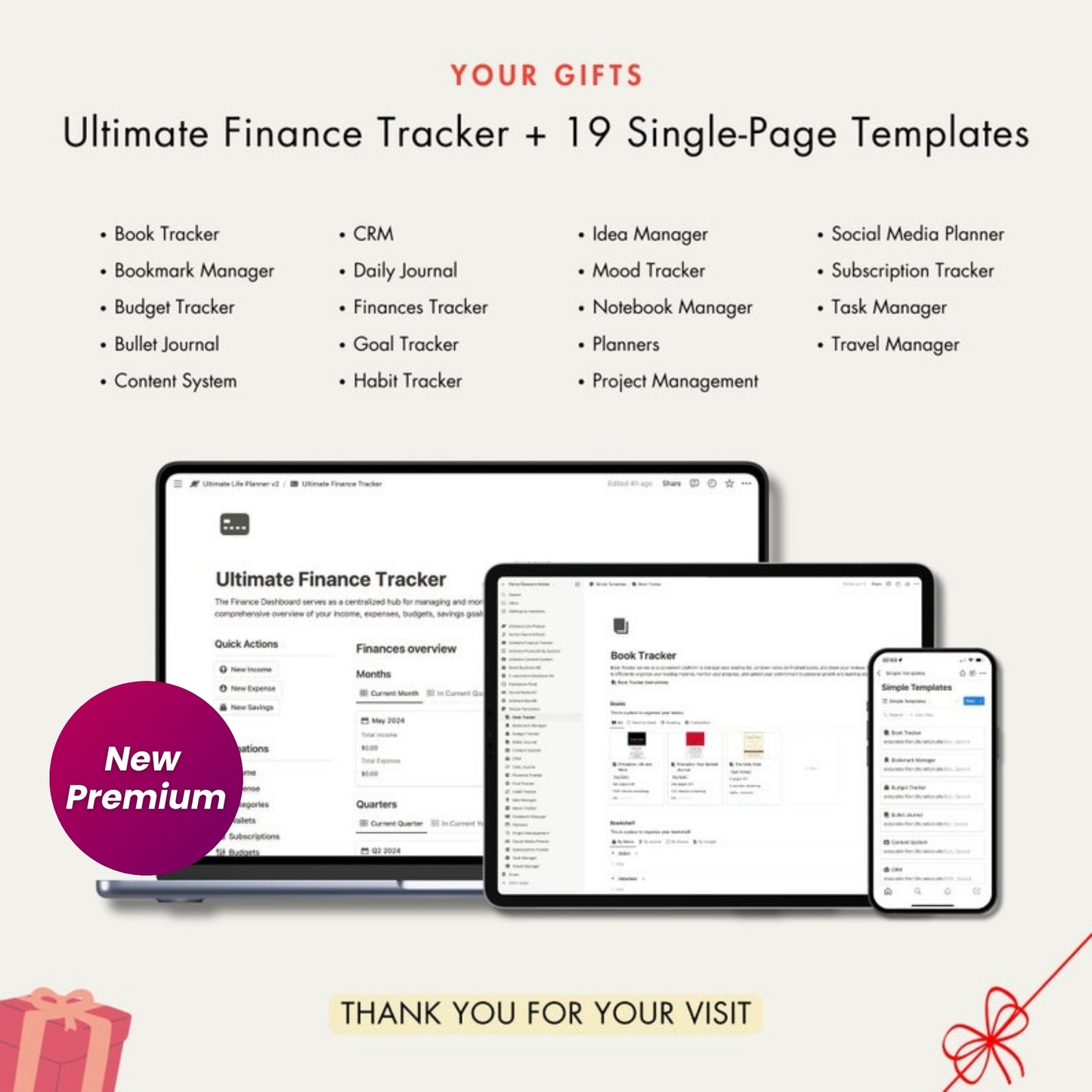 Second Brain Notion Planner – Boost Focus, Organize Your Life, and Manage Tasks with Ease