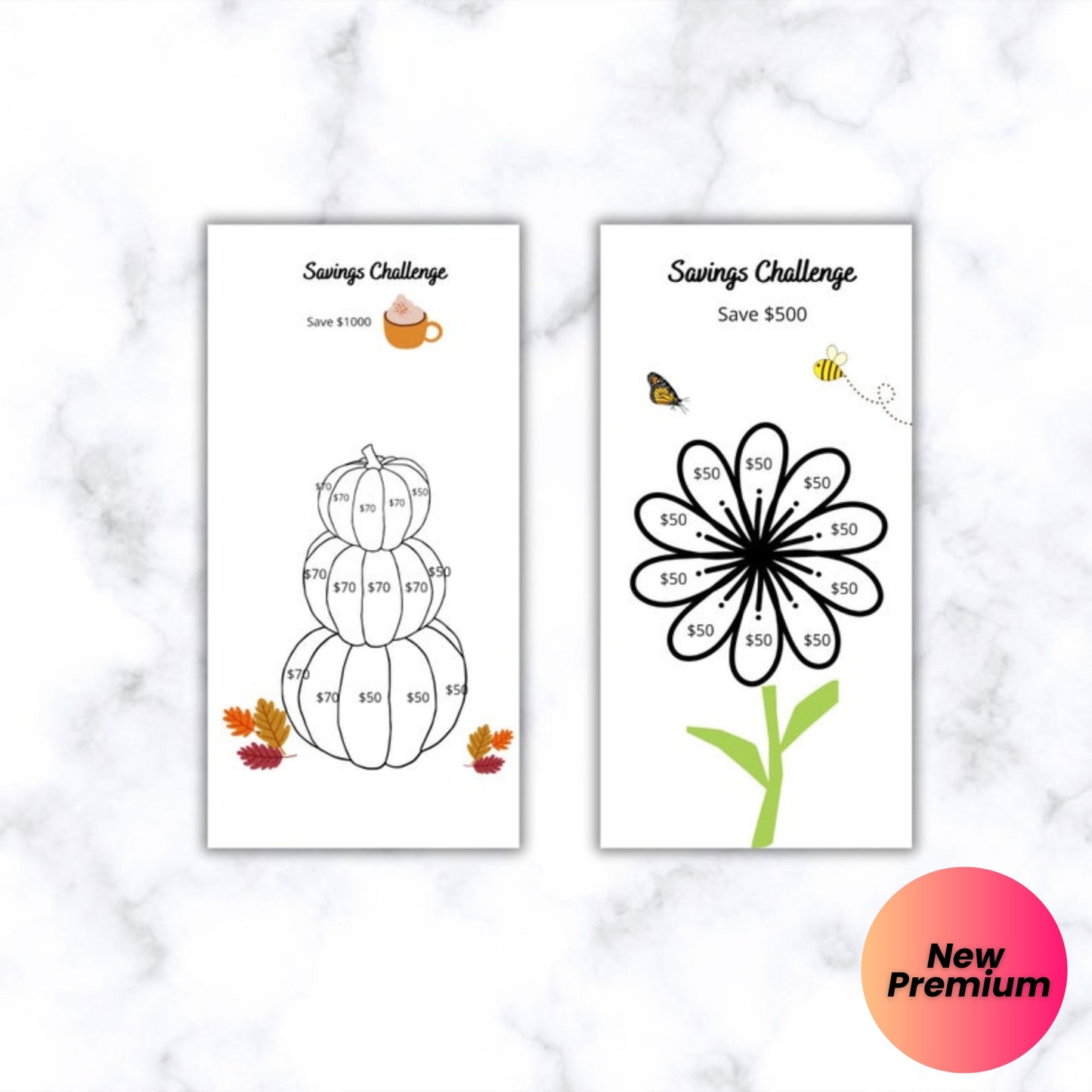 Mini Budget Challenge | ADHD Friendly Savings Goal Tracker | A6 Cash Envelope Inserts | Sinking Fund Tracker | Budget Binder Printables | Digital Download