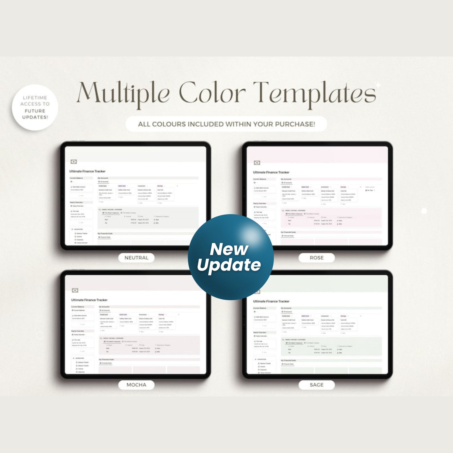 Notion Finance Template | Monthly Budget & Paycheck Planner | Minimal Notion Dashboard