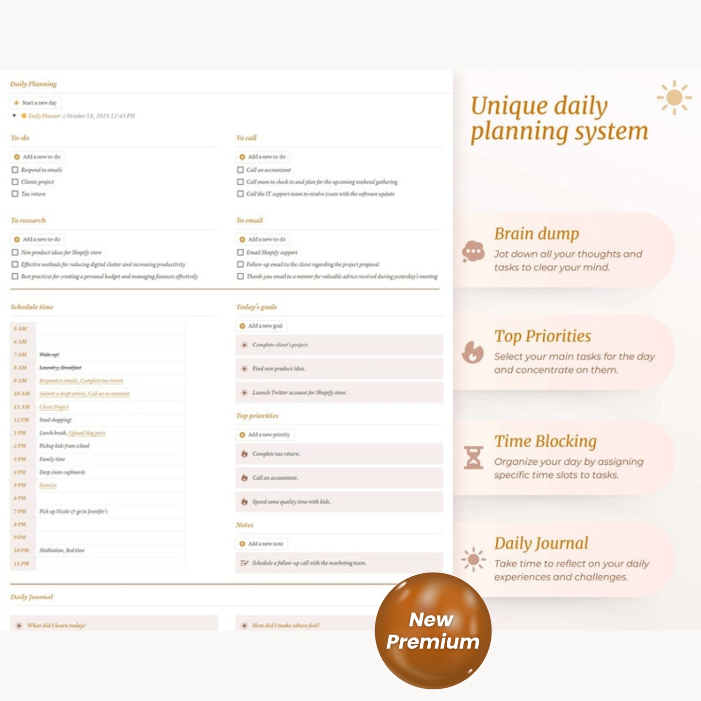 Notion Template Personal Planner | All-in-One Life Dashboard | Daily, Health, Finance & Productivity Organizer