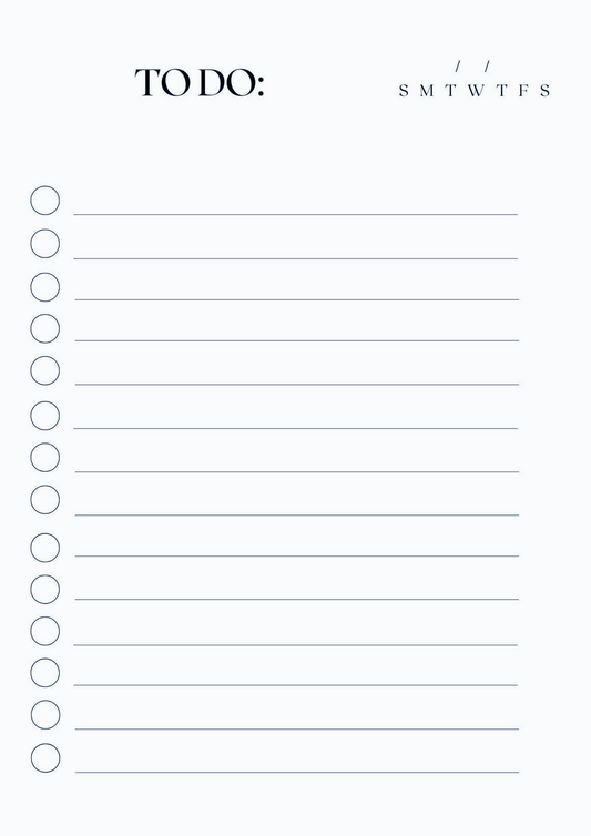 To Do List | Daily Task Tracker Template | Productivity Planner | Printable & Digital To Do List | Instant Download